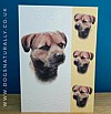 Border Terrier Card Simply Elegant Range